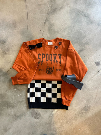 Spooky Season Graphic Sweatshirt-135 - DEMAND GRAPHIC-LEATHER & LACE-[option4]-[option5]-[option6]-Leather & Lace Boutique Shop