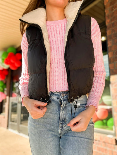 Reversible Neutral Puffer-140 - TOPS - LAYERS/OUTERWEAR-36POINT5-[option4]-[option5]-[option6]-Leather & Lace Boutique Shop