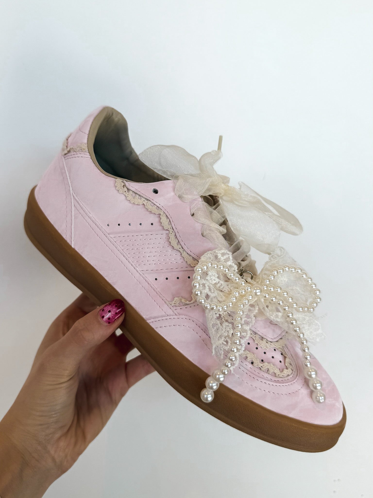Eleanor Ribbon Lace Sneakers