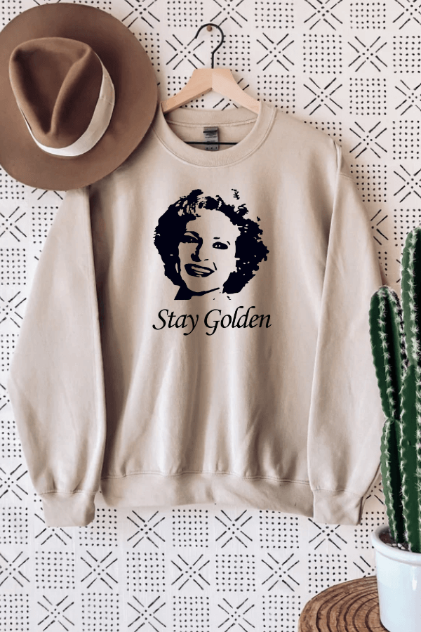 Golden Betty Graphic Sweatshirt-135 - DEMAND GRAPHIC-LEATHER & LACE-[option4]-[option5]-[option6]-Leather & Lace Boutique Shop