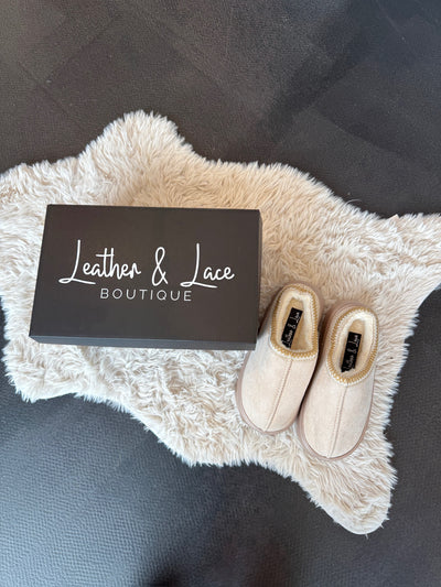 LLB Exclusive: Beige Plush Slipper