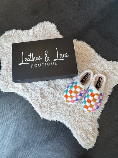 LLB Exclusive: Cozy Checker Slipper
