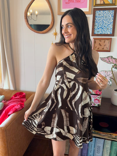 animal print mini dress Tana Animal Print Mini Dress