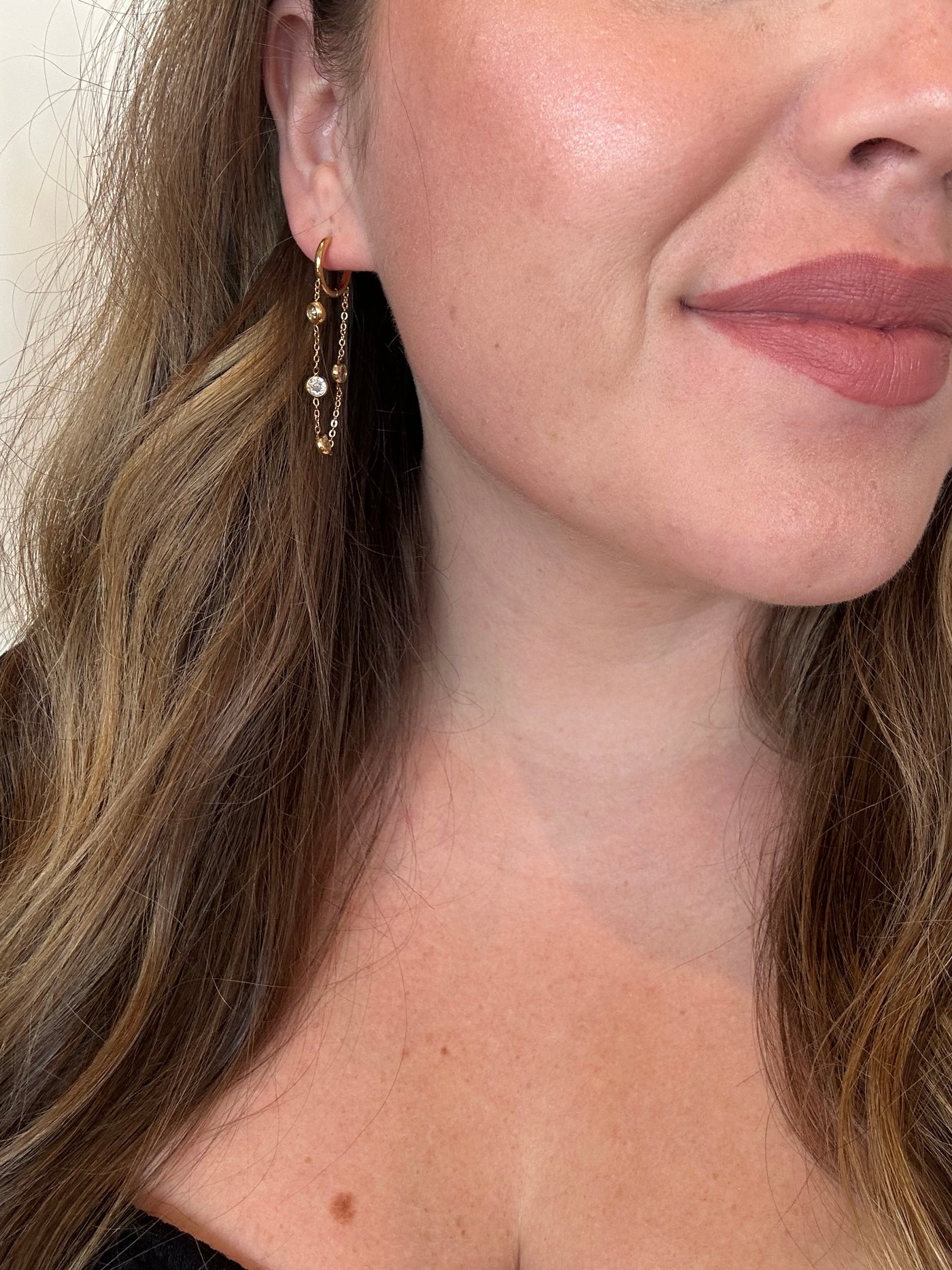 Paris Drop Huggies-190 - ACCESSORIES - JEWELRY-CHANSUTT PEARLS-[option4]-[option5]-[option6]-Leather & Lace Boutique Shop