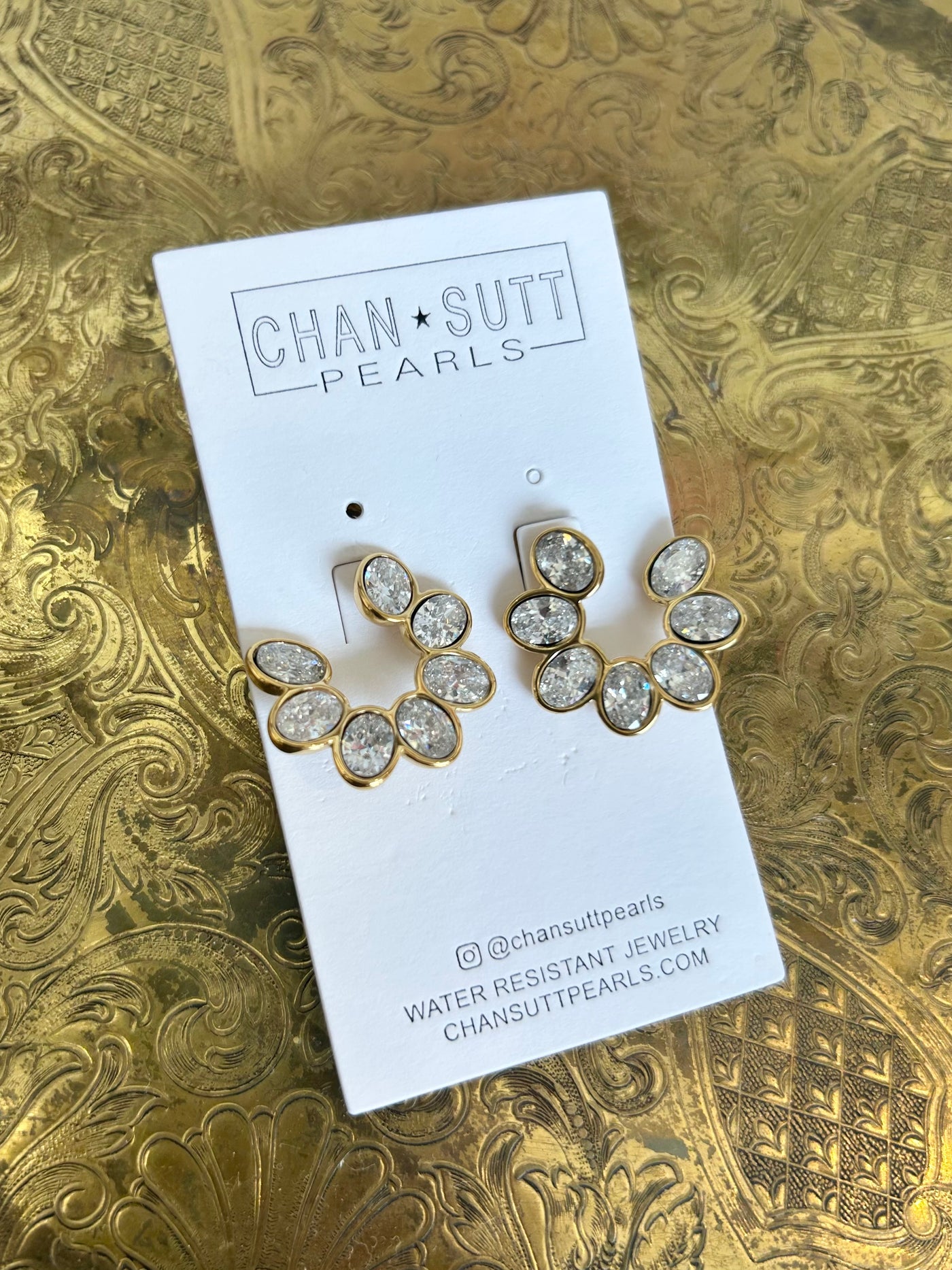 Serena Open Hoop Earrings-190 - ACCESSORIES - JEWELRY-CHANSUTT PEARLS-[option4]-[option5]-[option6]-Leather & Lace Boutique Shop