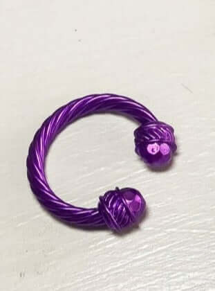 Metal Cable Rings-190 - ACCESSORIES - JEWELRY-LEATHER AND LACE-Purple-[option4]-[option5]-[option6]-Leather & Lace Boutique Shop