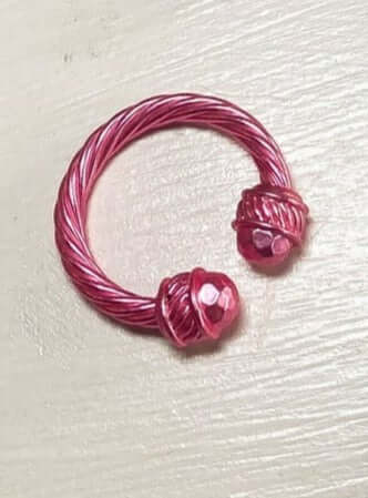 Metal Cable Rings-190 - ACCESSORIES - JEWELRY-LEATHER AND LACE-Hot Pink-[option4]-[option5]-[option6]-Leather & Lace Boutique Shop