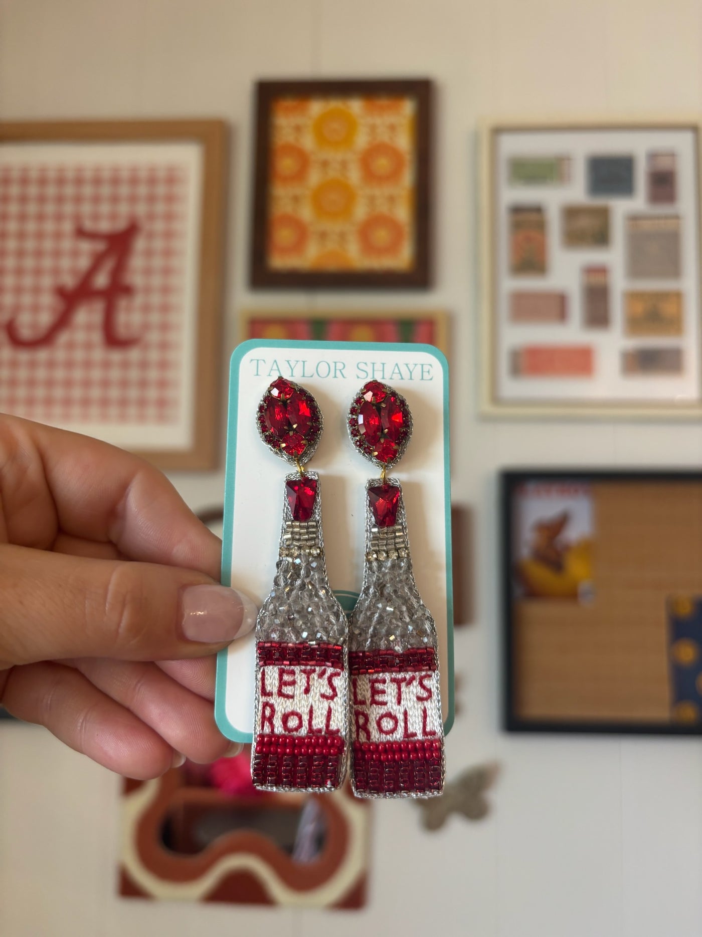 Let's Roll Bottle Beaded Earrings-190 - ACCESSORIES - JEWELRY-TAYLOR SHAYE-[option4]-[option5]-[option6]-Leather & Lace Boutique Shop