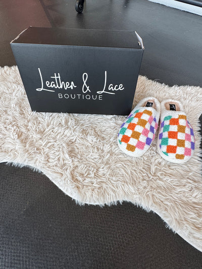 LLB Exclusive: Cozy Checker Slipper