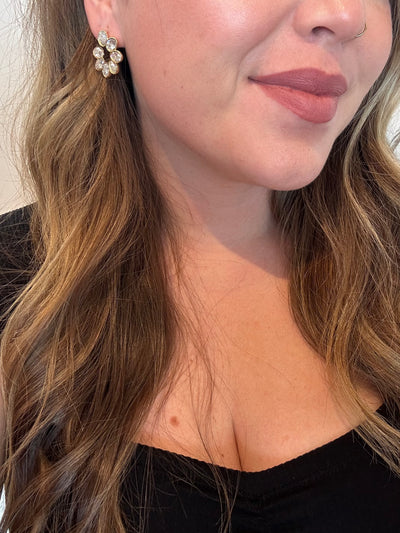 Serena Open Hoop Earrings-190 - ACCESSORIES - JEWELRY-CHANSUTT PEARLS-[option4]-[option5]-[option6]-Leather & Lace Boutique Shop
