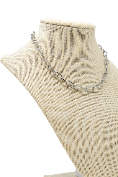 Medium Courtney Necklace-210 - ACCESSORIES DROPSHIP-MKD DS-Chrome-[option4]-[option5]-[option6]-Leather & Lace Boutique Shop