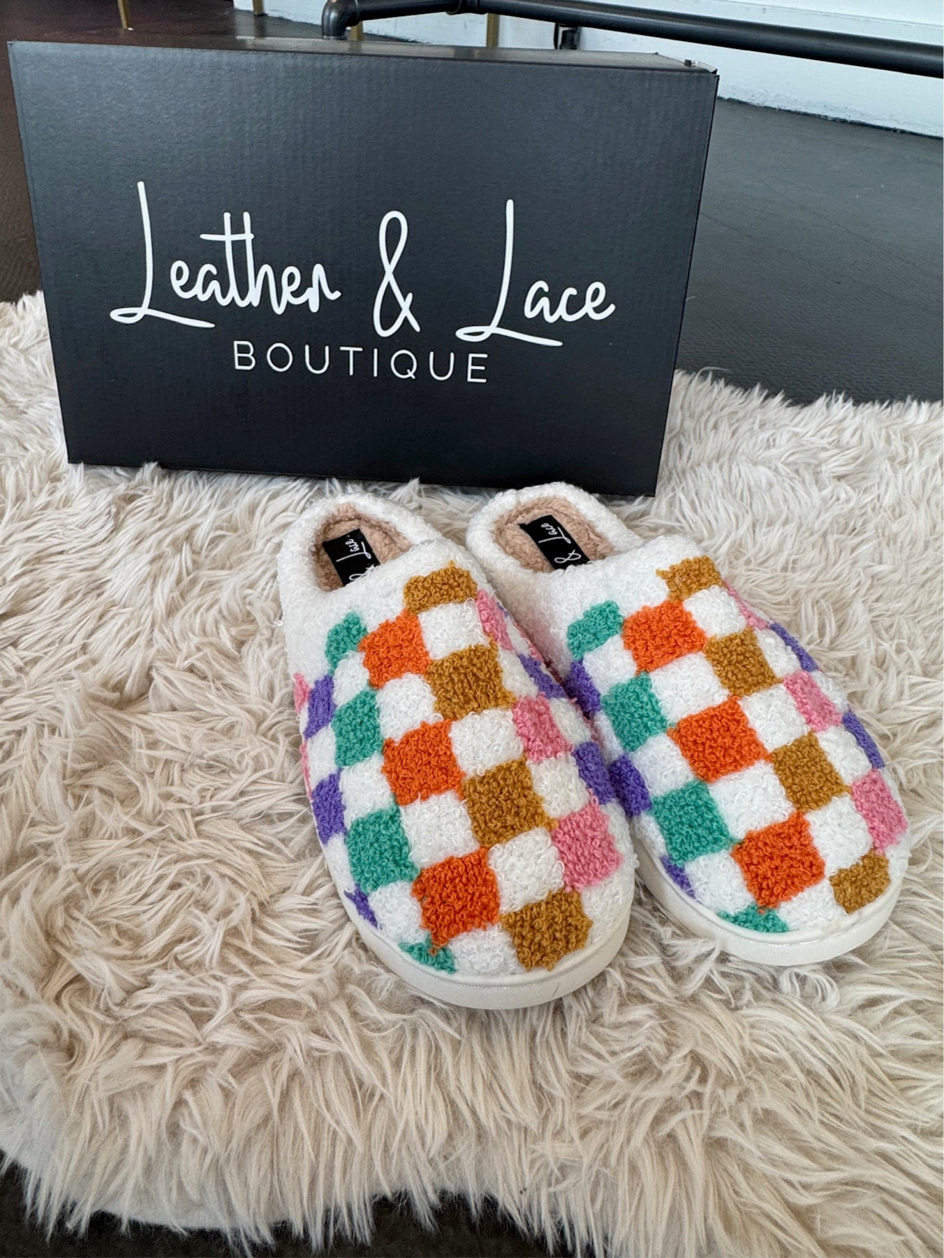LLB Exclusive: Cozy Checker Slipper