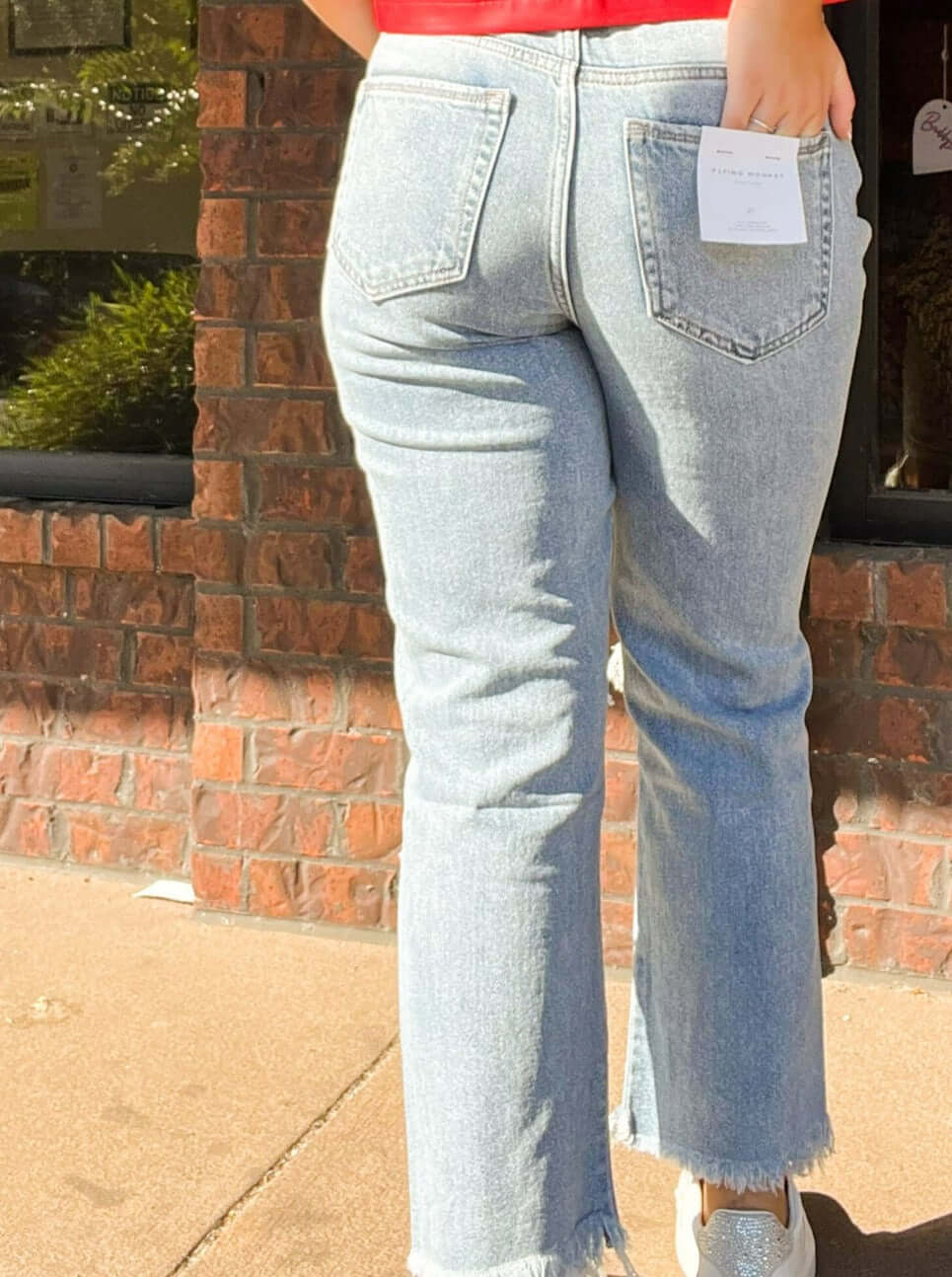 Super High Rise Vintage Straight Denim-150 - BOTTOMS - DENIM-FLYING MONKEY-[option4]-[option5]-[option6]-Leather & Lace Boutique Shop