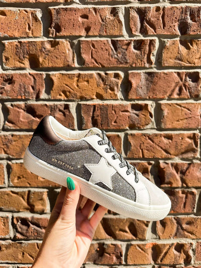 Vintage Havana Flaire Sneakers- Blsck/Gold Metallic-180 - SHOES-VINTAGE HAVANA-[option4]-[option5]-[option6]-Leather & Lace Boutique Shop