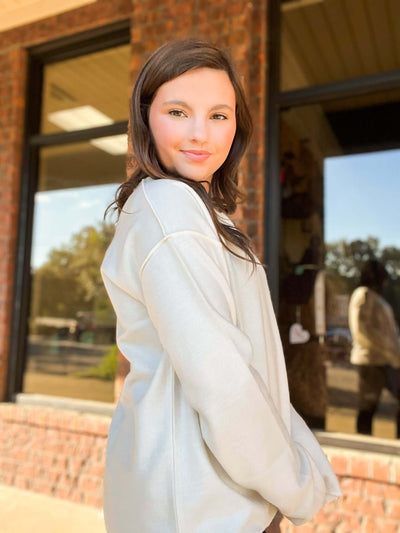 Not Your Girl Reverse Seam Long Sleeve Top-110 - TOPS - LONG SLEEVE-HYFVE-[option4]-[option5]-[option6]-Leather & Lace Boutique Shop