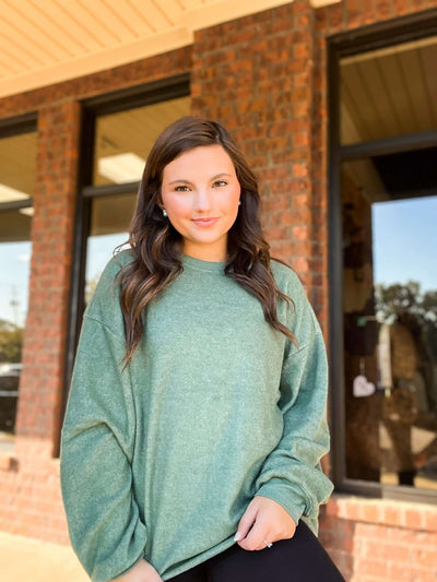 Special Place Oversized Long Sleeve Top-110 - TOPS - LONG SLEEVE-HYFVE-[option4]-[option5]-[option6]-Leather & Lace Boutique Shop