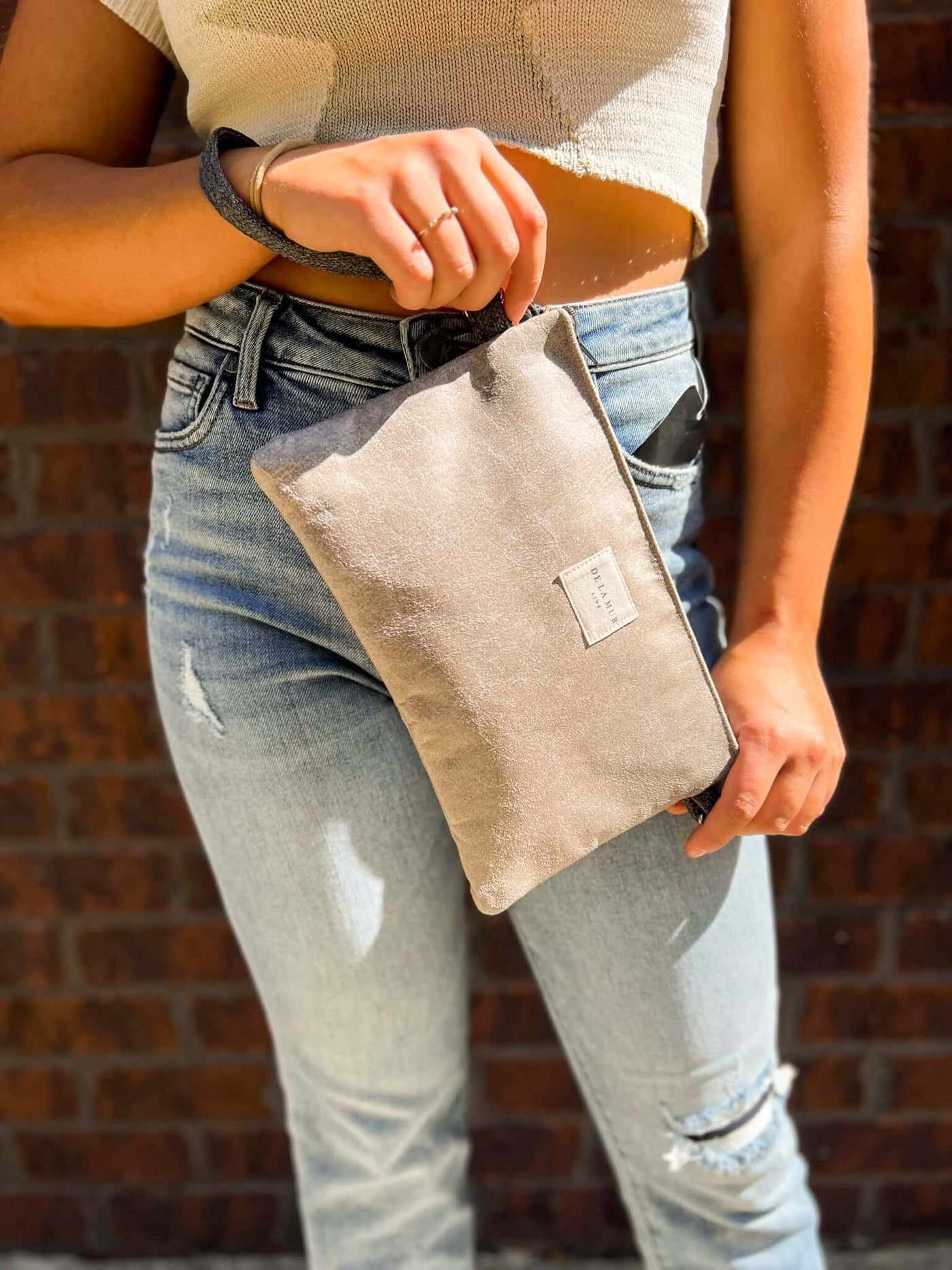 De La Mur Mole Clutch Bag-190 - ACCESSORIES - BAGS/BELTS-DE LA MUR-[option4]-[option5]-[option6]-Leather & Lace Boutique Shop
