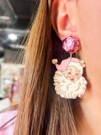 Jolly Saint Nick Earrings-190 - ACCESSORIES - JEWELRY-MARY KATHRYN DESIGN-[option4]-[option5]-[option6]-Leather & Lace Boutique Shop