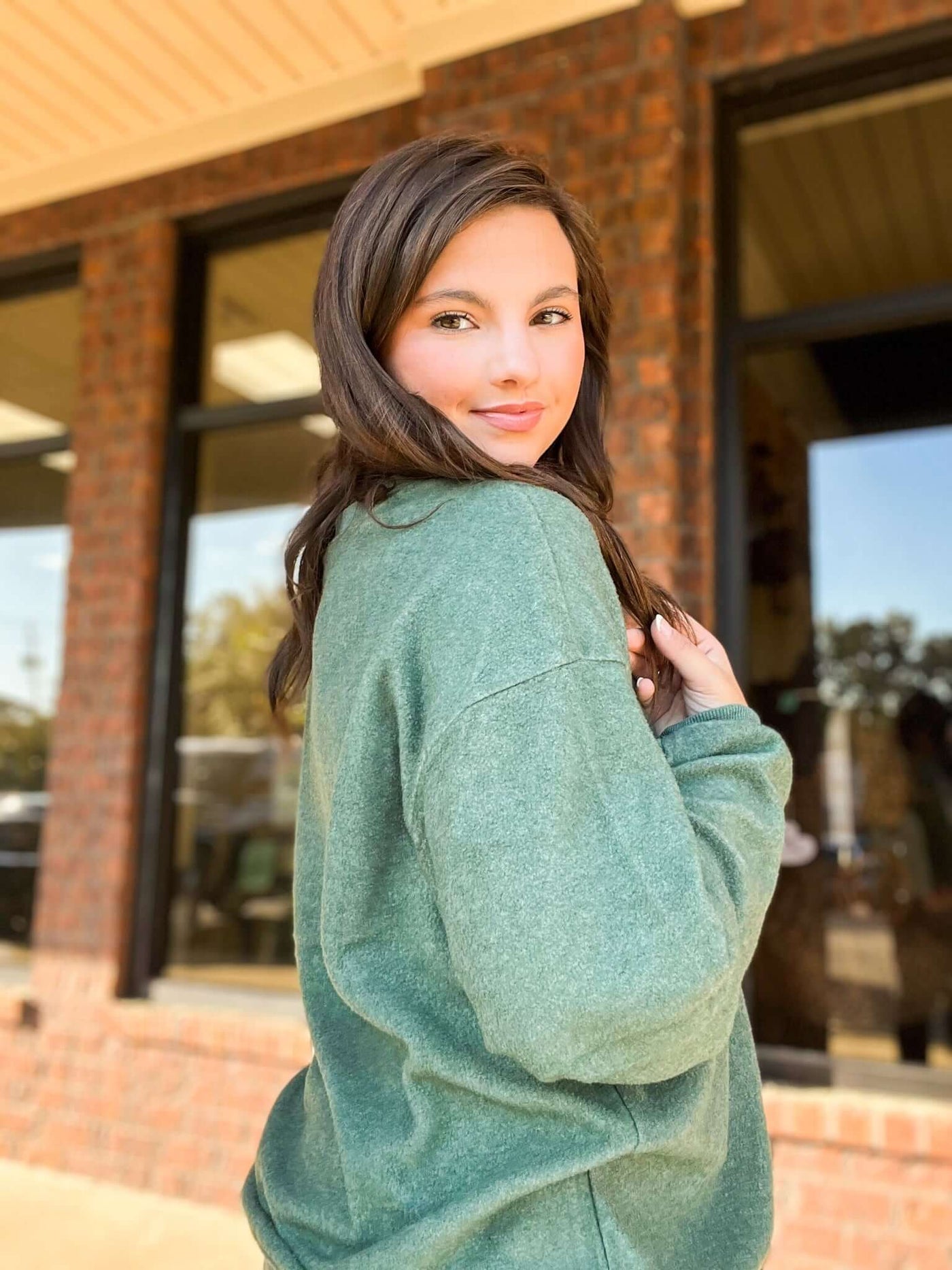 Special Place Oversized Long Sleeve Top-110 - TOPS - LONG SLEEVE-HYFVE-[option4]-[option5]-[option6]-Leather & Lace Boutique Shop