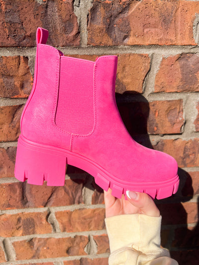Dream House Pink Booties-180 - SHOES-MIA-[option4]-[option5]-[option6]-Leather & Lace Boutique Shop