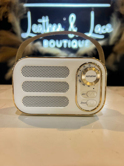 Vintage Bluetooth Radio Speaker-190 - ACCESSORIES - GIFT-BABE-Cream-[option4]-[option5]-[option6]-Leather & Lace Boutique Shop