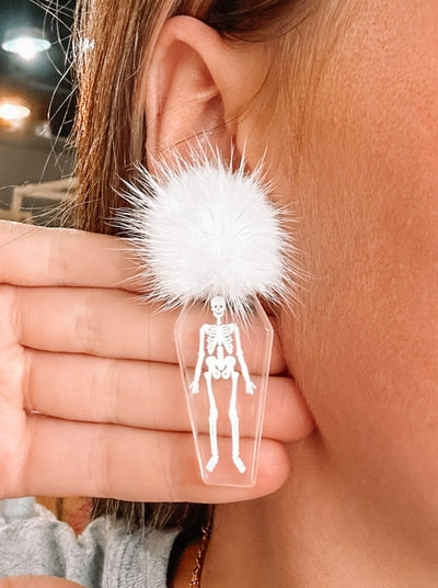 No Bones About It Earrings-190 - ACCESSORIES - JEWELRY-MARY KATHRYN DESIGN-[option4]-[option5]-[option6]-Leather & Lace Boutique Shop
