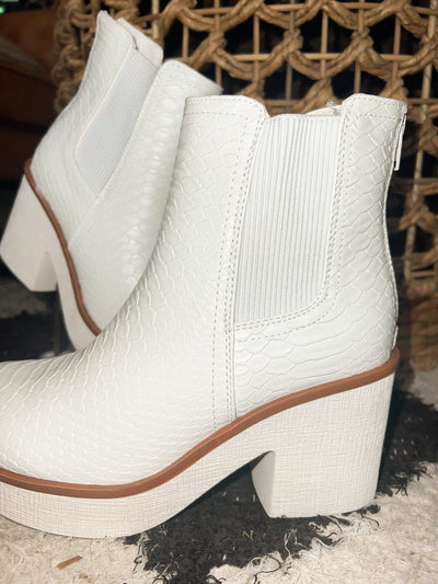Little White Booties-180 - SHOES-OLEM-[option4]-[option5]-[option6]-Leather & Lace Boutique Shop