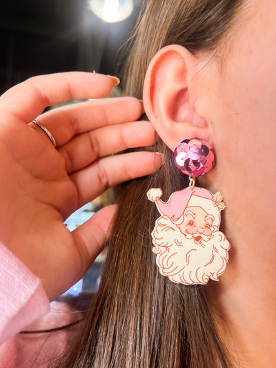 Jolly Saint Nick Earrings-190 - ACCESSORIES - JEWELRY-MARY KATHRYN DESIGN-[option4]-[option5]-[option6]-Leather & Lace Boutique Shop