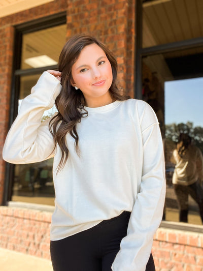 Not Your Girl Reverse Seam Long Sleeve Top-110 - TOPS - LONG SLEEVE-HYFVE-[option4]-[option5]-[option6]-Leather & Lace Boutique Shop