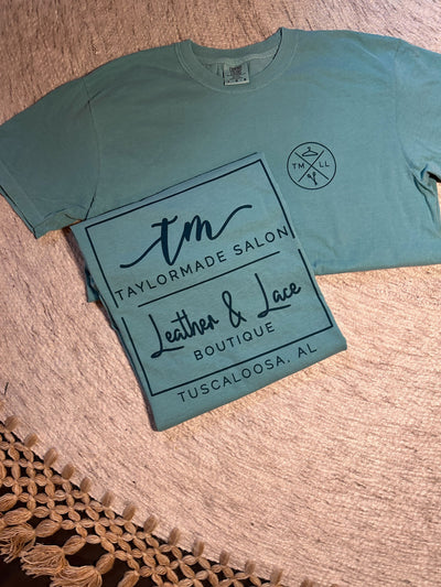 TMLL Comfort Color Tee - Holiday Collection-120 - TOPS - GRAPHIC TEES-COMFORT COLOR-S-Seafoam-[option4]-[option5]-[option6]-Leather & Lace Boutique Shop