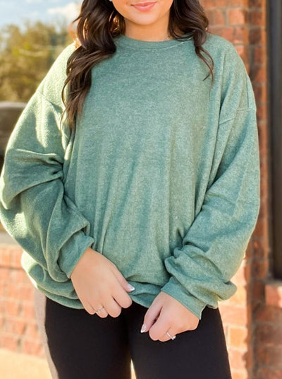 Special Place Oversized Long Sleeve Top-110 - TOPS - LONG SLEEVE-HYFVE-[option4]-[option5]-[option6]-Leather & Lace Boutique Shop