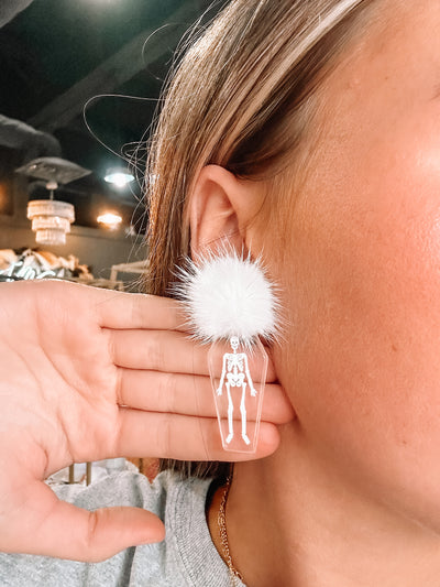 No Bones About It Earrings-190 - ACCESSORIES - JEWELRY-MARY KATHRYN DESIGN-[option4]-[option5]-[option6]-Leather & Lace Boutique Shop