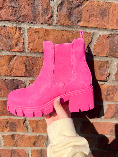 Dream House Pink Booties-180 - SHOES-MIA-[option4]-[option5]-[option6]-Leather & Lace Boutique Shop