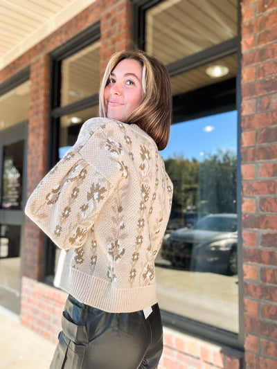Vintage Floral Relax Fit Sweater-130 - TOPS - SWEATERS/SWEATSHIRTS-PROMESA USA-[option4]-[option5]-[option6]-Leather & Lace Boutique Shop