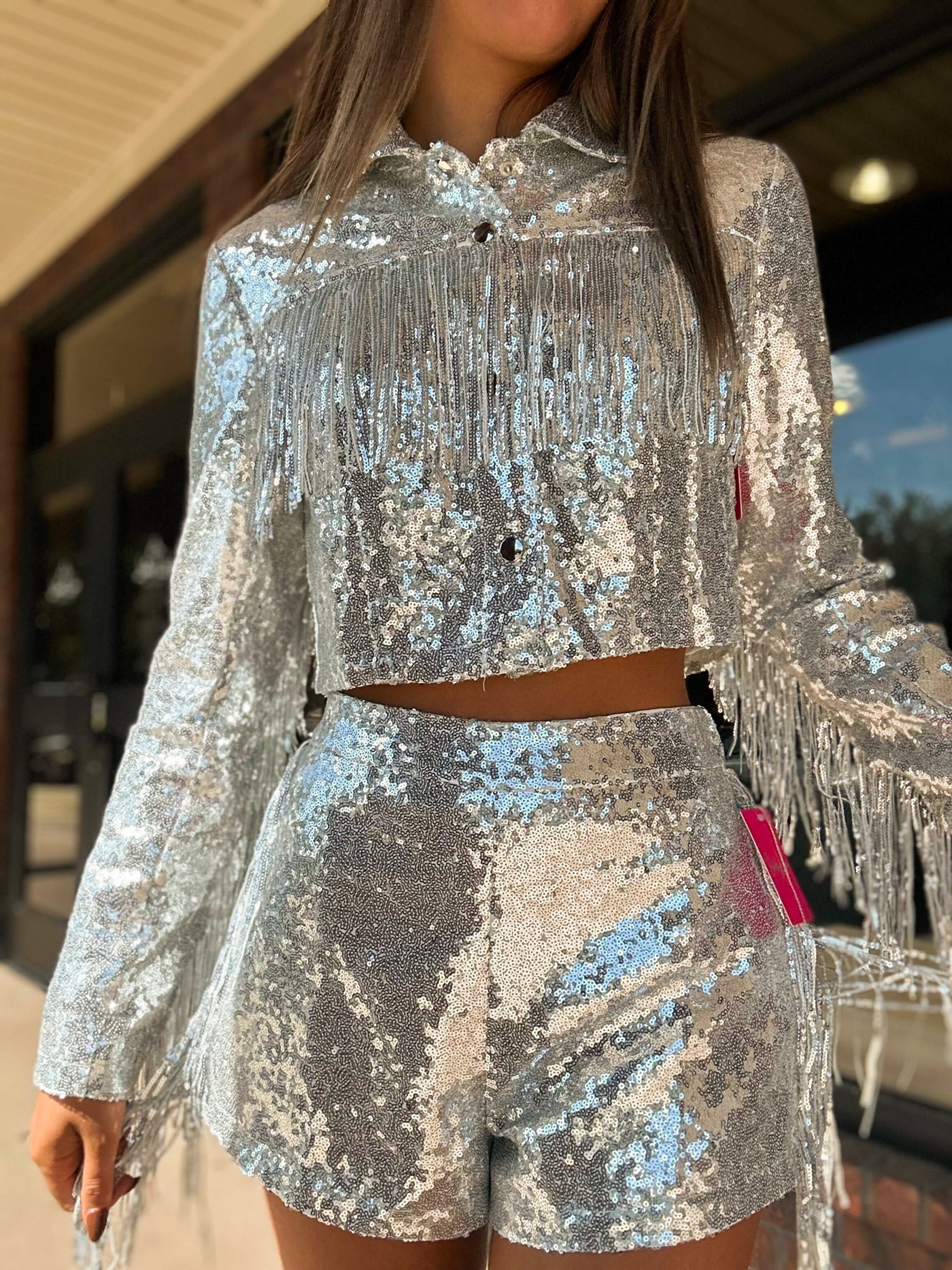 BuddyLove Country Girl Silver Set-170 - DRESSES / ROMPERS / SETS-BUDDYLOVE-[option4]-[option5]-[option6]-Leather & Lace Boutique Shop