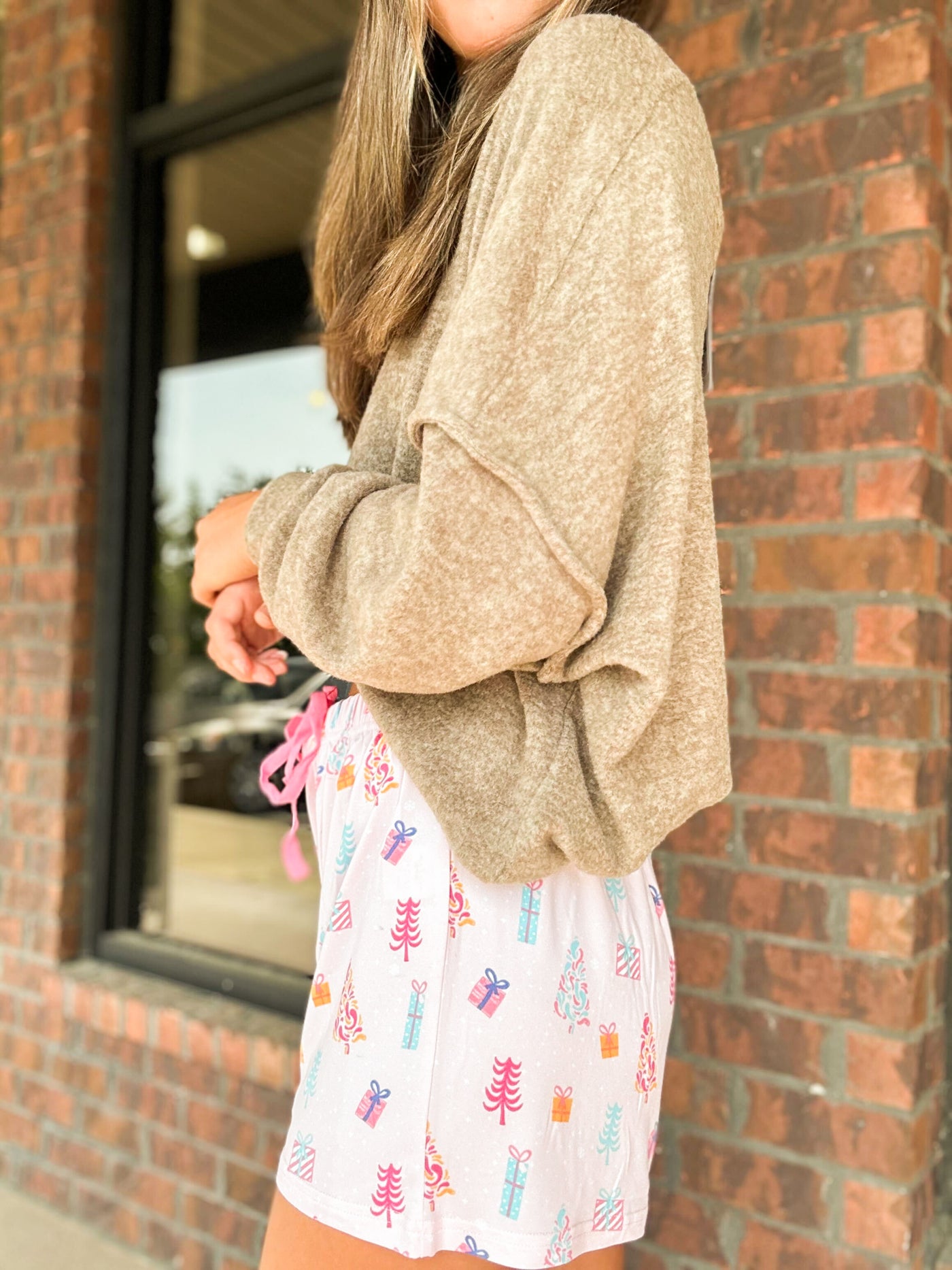 Twinkle Tree Sleep Shorts- Light Pink-160 - BOTTOMS - OTHER-THE ROYAL STANDARD-[option4]-[option5]-[option6]-Leather & Lace Boutique Shop