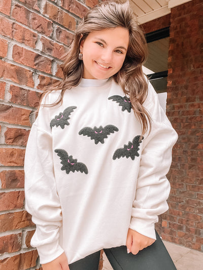 It's Frickin Bats Graphic Sweatshirt-135 - DEMAND GRAPHIC-LEATHER & LACE-[option4]-[option5]-[option6]-Leather & Lace Boutique Shop