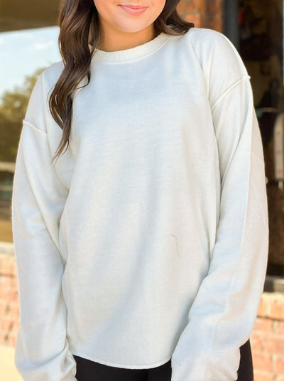 Not Your Girl Reverse Seam Long Sleeve Top-110 - TOPS - LONG SLEEVE-HYFVE-[option4]-[option5]-[option6]-Leather & Lace Boutique Shop