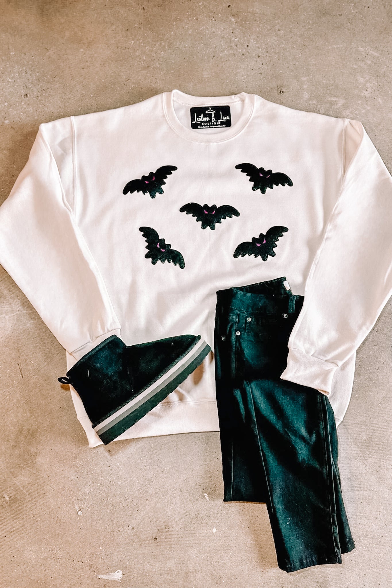 It's Frickin Bats Graphic Sweatshirt-135 - DEMAND GRAPHIC-LEATHER & LACE-[option4]-[option5]-[option6]-Leather & Lace Boutique Shop
