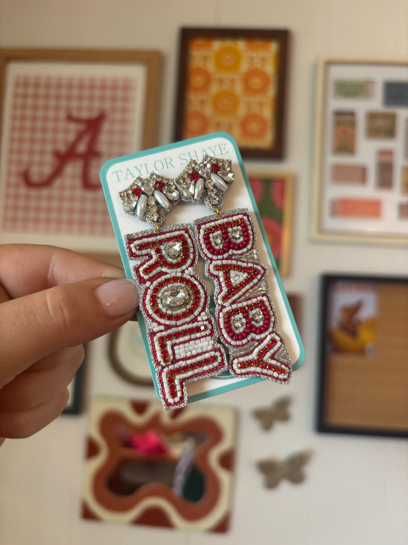 Roll Baby Beaded Earrings-190 - ACCESSORIES - JEWELRY-TAYLOR SHAYE-[option4]-[option5]-[option6]-Leather & Lace Boutique Shop