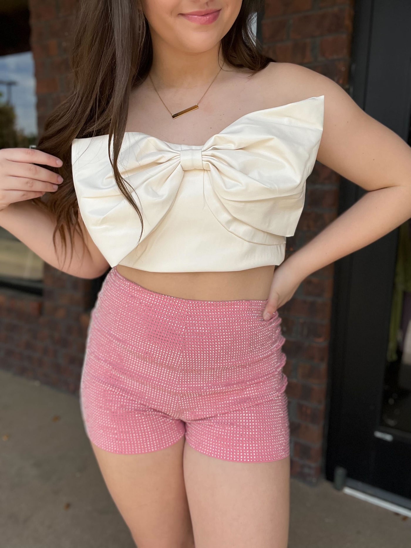 Look What You Made Me Do Sequin Shorts- Bubblegum Pink-160 - BOTTOMS - OTHER-CLOUD TEN-[option4]-[option5]-[option6]-Leather & Lace Boutique Shop