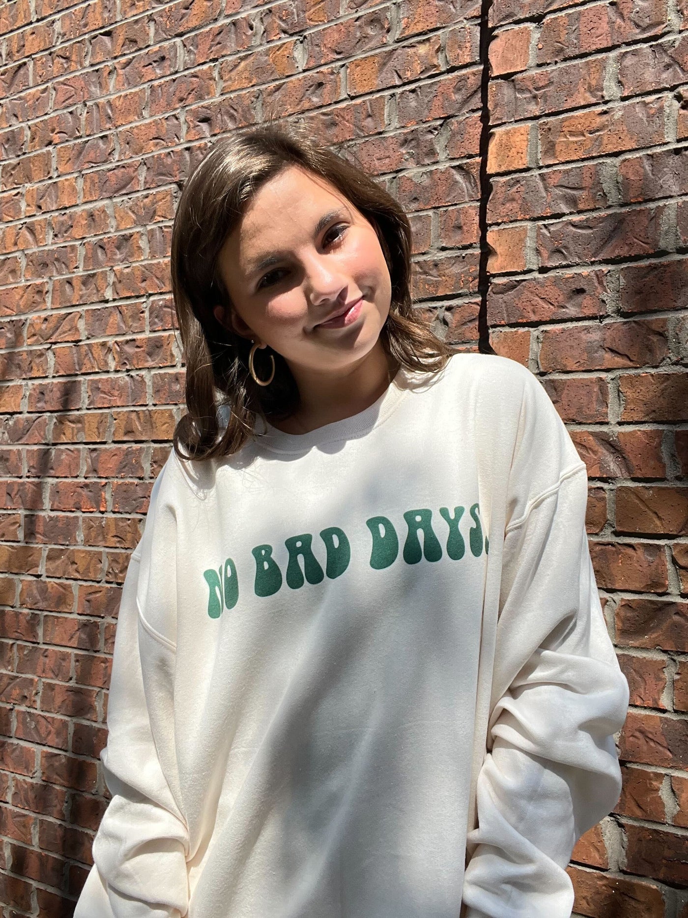 No Bad Days Graphic Sweatshirt-135 - DEMAND GRAPHIC-LEATHER & LACE-[option4]-[option5]-[option6]-Leather & Lace Boutique Shop