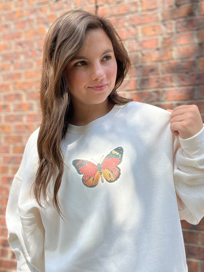 Fly Away Graphic Sweatshirt-135 - DEMAND GRAPHIC-LEATHER & LACE-[option4]-[option5]-[option6]-Leather & Lace Boutique Shop