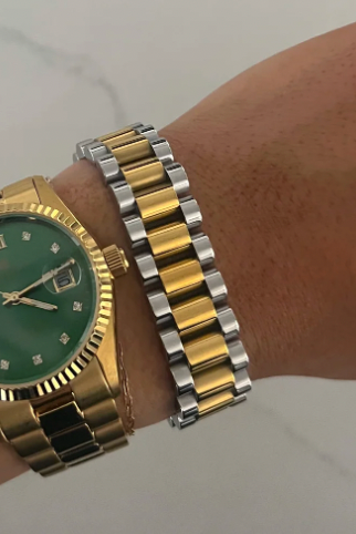XL Two-Tone Watch Bracelet