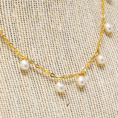 Pearl Dangle Necklace-210 - ACCESSORIES DROPSHIP-MKD DS-[option4]-[option5]-[option6]-Leather & Lace Boutique Shop