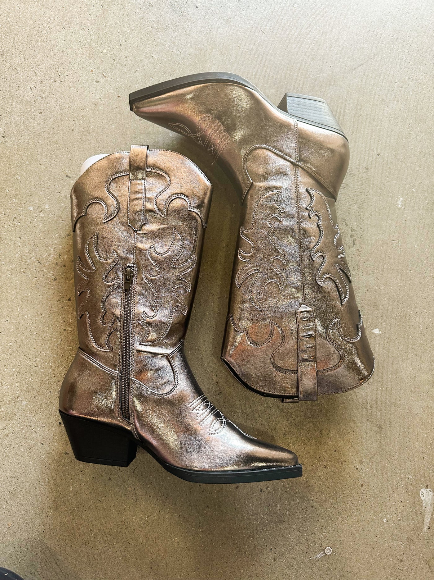 Space Cowgirl Boots - Gunmetal-180 - SHOES-RAG COMPANY US-[option4]-[option5]-[option6]-Leather & Lace Boutique Shop