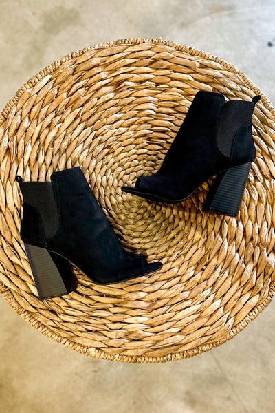 Chandler Peep Toe Bootie-180 - SHOES-EAST LION-[option4]-[option5]-[option6]-Leather & Lace Boutique Shop
