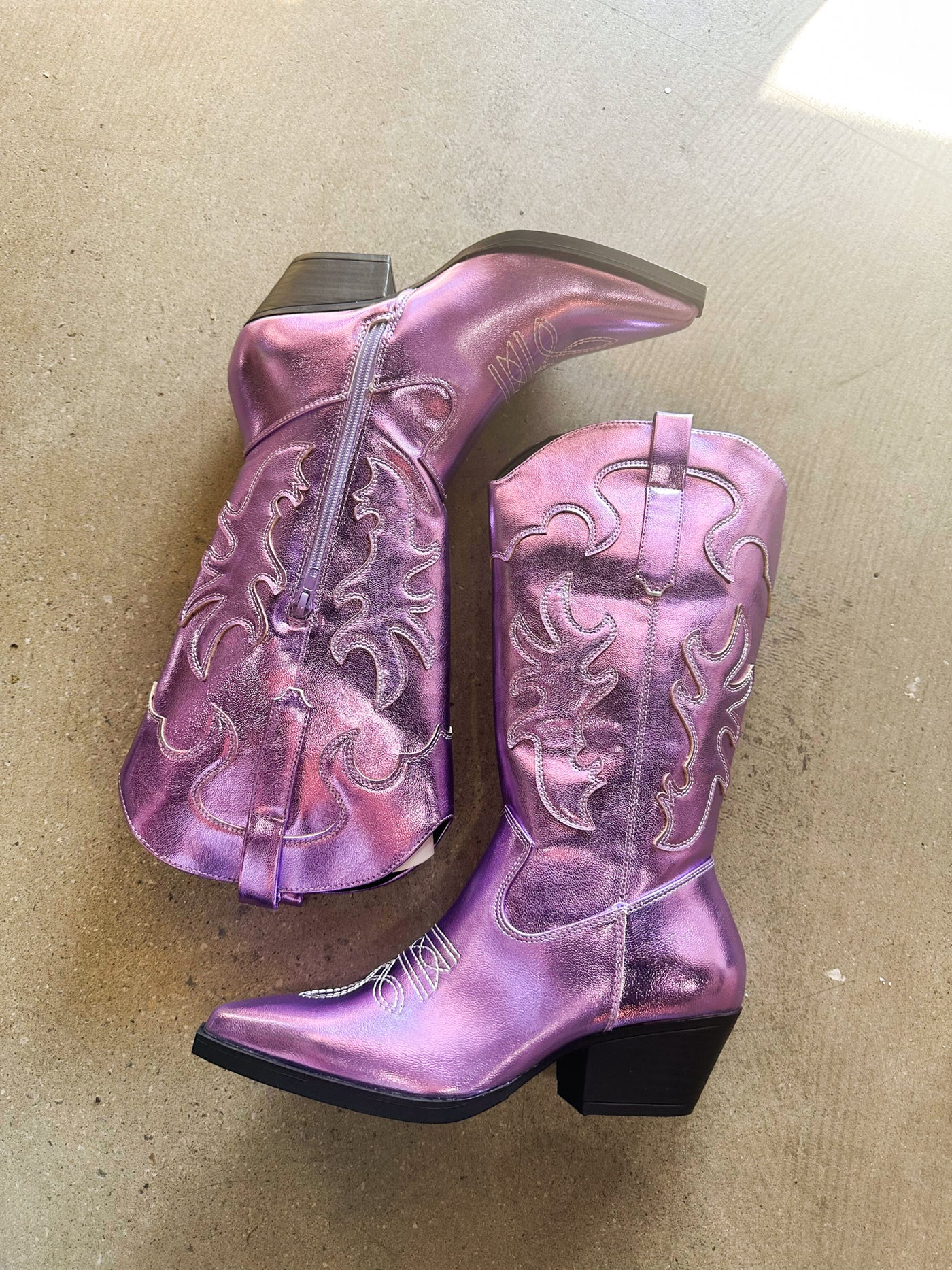 Space Cowgirl Boots - Lavender-180 - SHOES-RAG COMPANY US-[option4]-[option5]-[option6]-Leather & Lace Boutique Shop