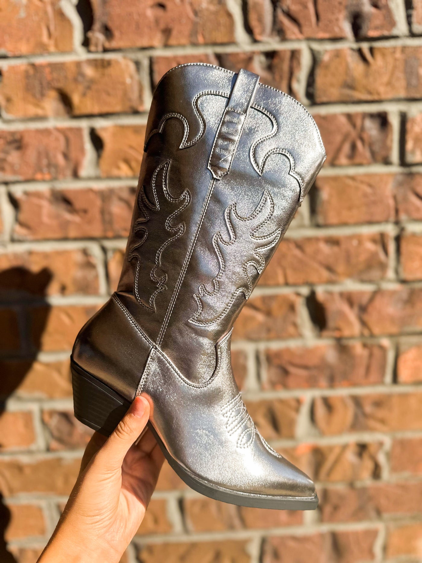Space Cowgirl Boots - Gunmetal-180 - SHOES-RAG COMPANY US-[option4]-[option5]-[option6]-Leather & Lace Boutique Shop