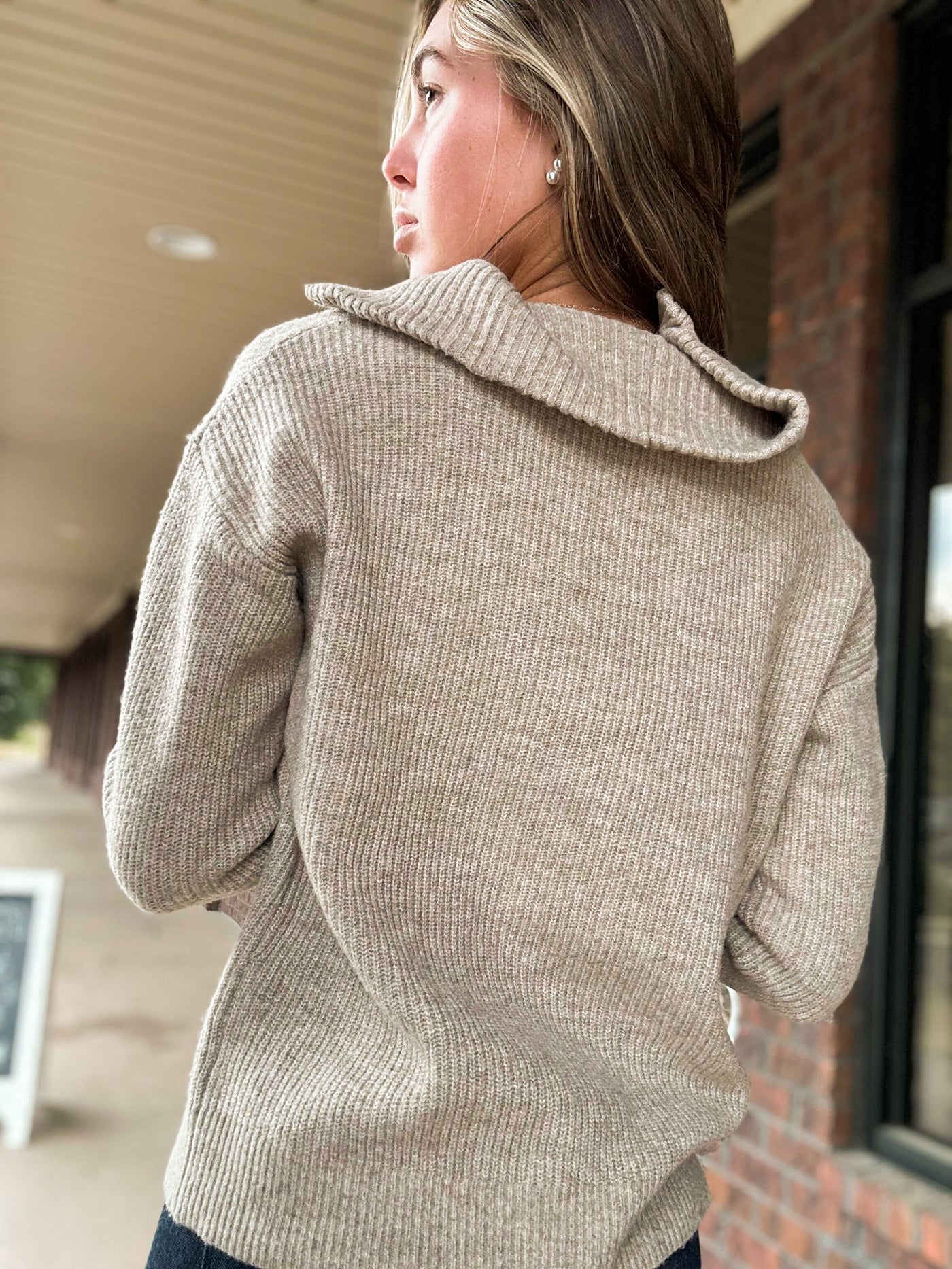 Coast To Coast Oatmeal Sweater-130 - TOPS - SWEATERS/SWEATSHIRTS-BE COOL-[option4]-[option5]-[option6]-Leather & Lace Boutique Shop